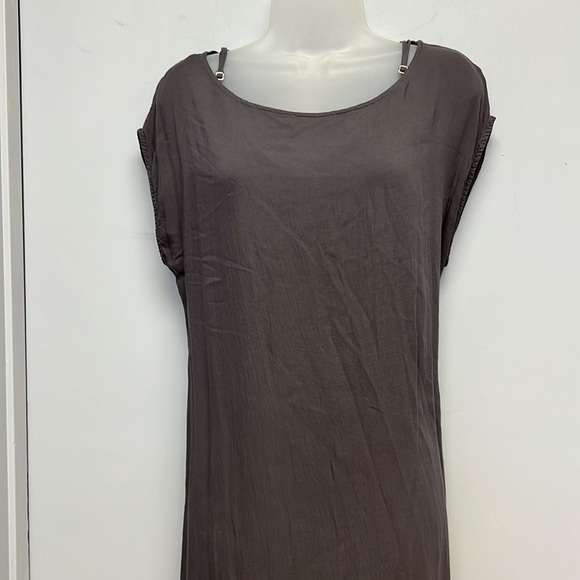 Bella Dahl Casual Maxi Slip Dress with Side slits - Picture 1 of 12
